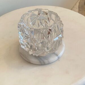 Tiffany & Co rock cut crystal votive holder - so pretty